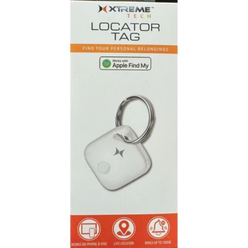 XTREME SMART LOCATOR TAG - WORKS WITH APPLE FIND MY, LIVE LOCATION, LOUD 100DB R